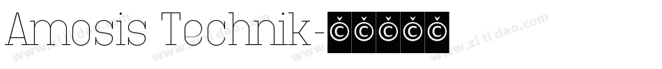 Amosis Technik字体转换